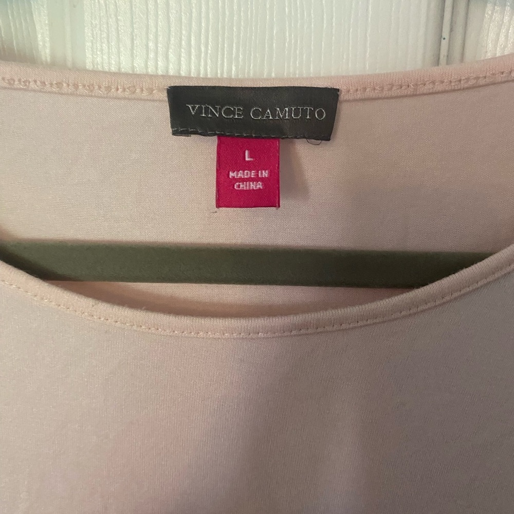 Vince Camuto Layered Pink Sleeveless Blouse - Picture 3 of 4